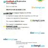 Cote d'Ivoire business registration certificate Word and PDF template