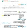 Croatia business registration certificate Word and PDF template
