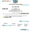 Cuba business registration certificate Word and PDF template