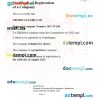 Denmark business registration certificate Word and PDF template