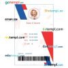Dental clinic ID card PSD template, version 1