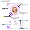 Dental clinic ID card PSD template, version 3