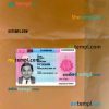 Estonia residence permit PSD files, scan and photo taken image, 2 in 1