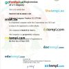 Ethiopia business registration certificate Word and PDF template