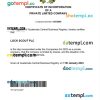 Guatemala business registration certificate Word and PDF template
