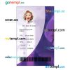 General hospital ID card PSD template