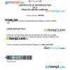 Guyana business registration certificate Word and PDF template