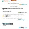 Hawaii business registration certificate Word and PDF template