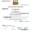 Honduras business registration certificate Word and PDF template