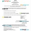 India certificate of incorporation registration Word and PDF template, version 2