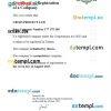 Iran business registration certificate Word and PDF template