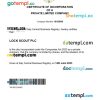 Italy business registration certificate Word and PDF template