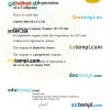 Kazakhstan business registration certificate Word and PDF template