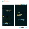 Law company ID card PSD template, version 1