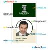 Law company ID card PSD template, version 4
