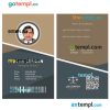 Law company director ID card PSD template