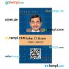 Law firm ID card PSD template