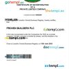 Lesotho company registration certificate Word and PDF template