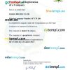 Liberia business registration certificate Word and PDF template