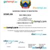 Macedonia business registration certificate Word and PDF template