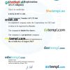 Mali business registration certificate Word and PDF template