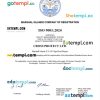 Marshall Islands business registration certificate Word and PDF template