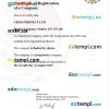 Mexico business registration certificate Word and PDF template