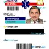 Moorton hospital ID card PSD template