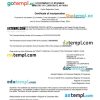 Myanmar business registration certificate Word and PDF template