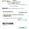 Namibia company registration certificate Word and PDF template