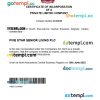 North Macedonia business registration certificate Word and PDF template