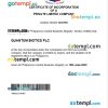 Philippines business registration certificate Word and PDF template