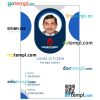 Phlebotomist ID card PSD template, version 1