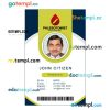 Phlebotomist ID card PSD template, version 2