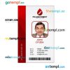 Phlebotomist ID card PSD template, version 3