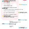 Poland business registration certificate Word and PDF template