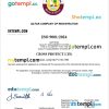 Qatar business registration certificate Word and PDF template