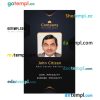 Real estate agency company ID card PSD template