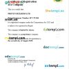 Rwanda business registration certificate Word and PDF template