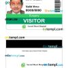 Sacred heart hospital ID card PSD template, version 3