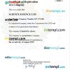 San Marino business registration certificate Word and PDF template
