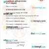 Serbia business registration certificate Word and PDF template