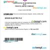Slovenia business registration certificate Word and PDF template