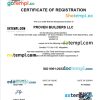 Somalia business registration certificate Word and PDF template