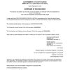 South Korea business registration certificate Word and PDF template