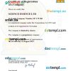 Sri Lanka business registration certificate Word and PDF template