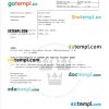Sweden certificate of registration Word and PDF template