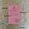 Tanzania business license card editable PSD files, scan look and photo-realistic look, 2 in 1