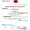 Timor-Leste business registration certificate Word and PDF template