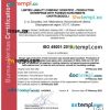UK Bureau Veritas ceritificate of business registration Word and PDF template